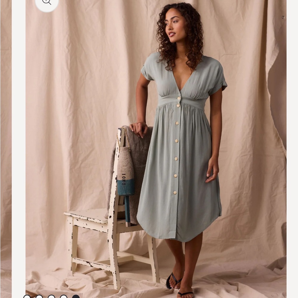 The Normal Brand Deep V Thru Dress